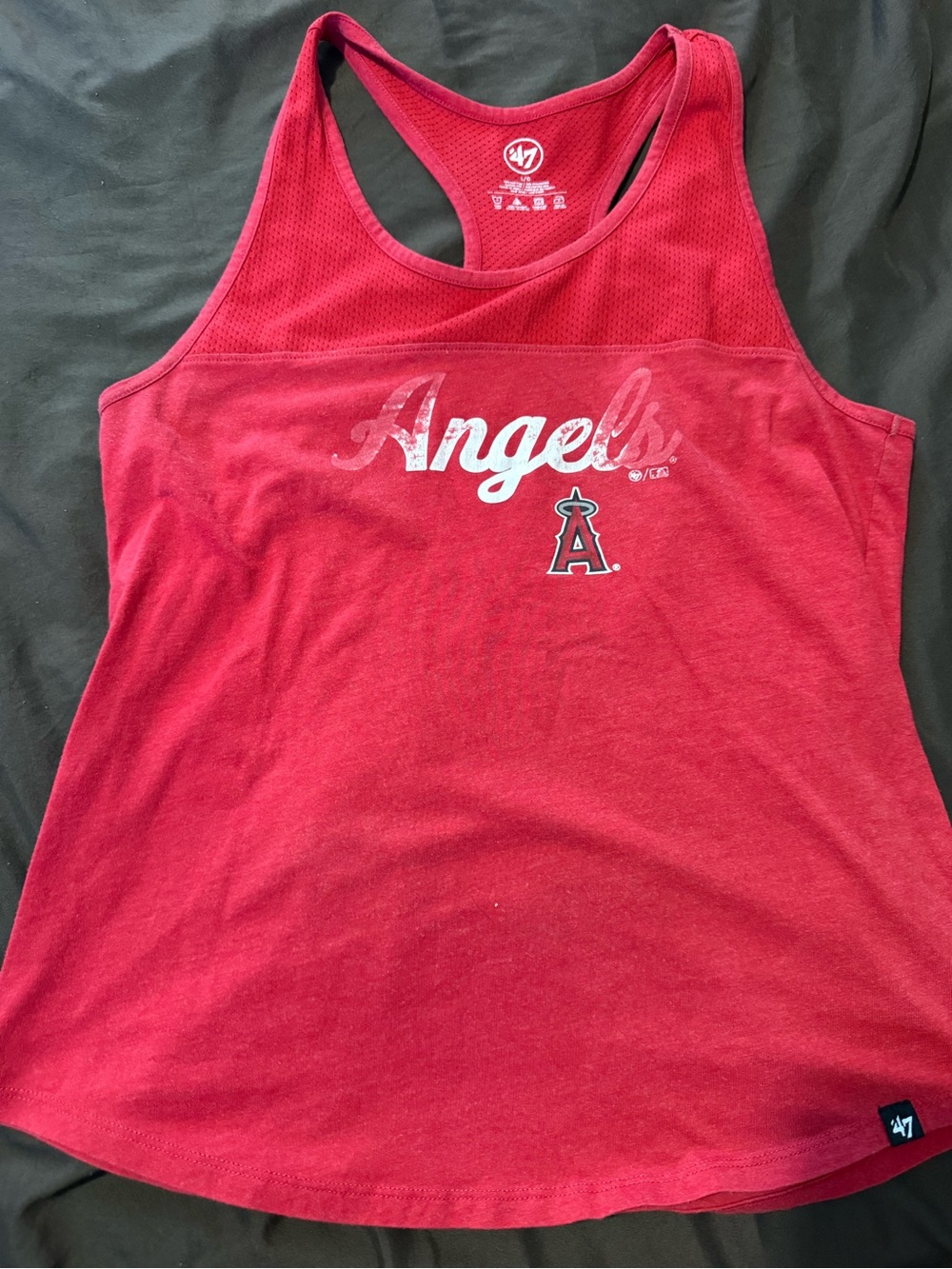 47 Brand Los Angeles Angels Red Racerback Tank